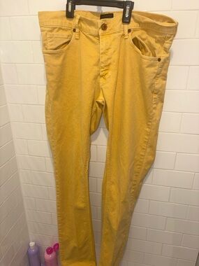 Zara Yellow Denim Jeans - Denim Collection